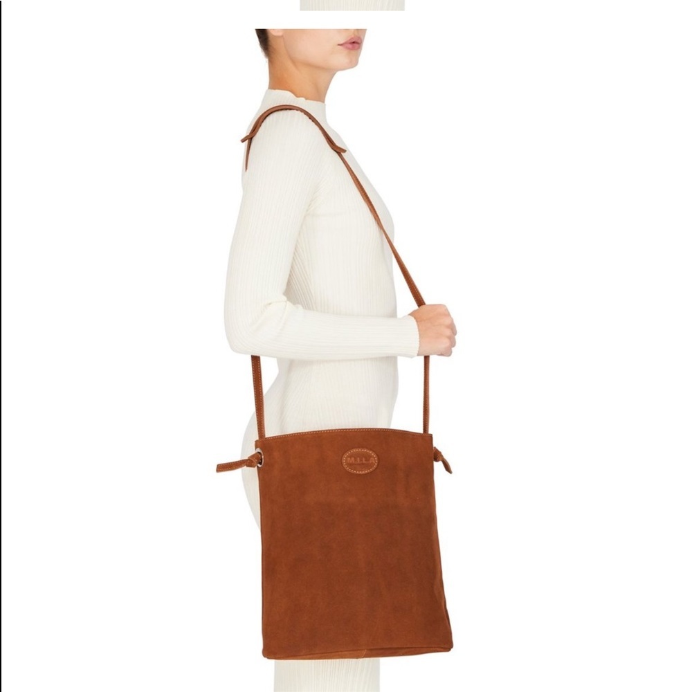 NWT Beautiful M.I.L.A. suede bag